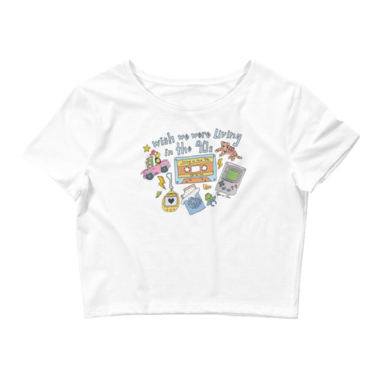 living in the 90s baby tee